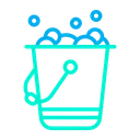 Free Bucket Detergent Foam Icon