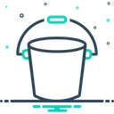 Free Bucket Pail Plastic Icon