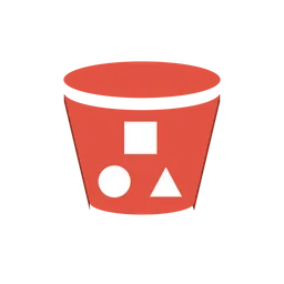 Free Bucket With Objects Logo Icon