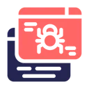 Free Bug Malware Webpage Icon