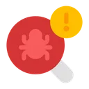 Free Bug Virus Search Icon