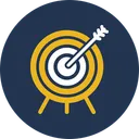 Free Bullseye Dart Board Goal Icon