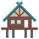 Free Bungalow Residential Cabin Icon