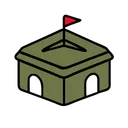 Free Bunker Fortification Military Icon