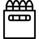 Free Wachsmalstift  Symbol