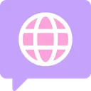 Free Burbuja De Chat De Globo Terraqueo Globo Terraqueo Global Icono