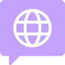 Free Burbuja De Chat De Globo Terraqueo Globo Terraqueo Global Icono