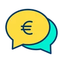 Free Burbuja de chat del euro  Icono