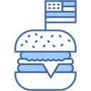 Free Burger Essen USA Symbol
