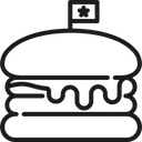 Free Burger Food Usa Icon