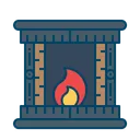 Free Burning Fire Stove Icon