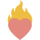 Free Burning Heart Icon