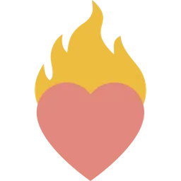 Free Burning Heart  Icon