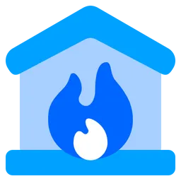 Free Burning House  Icon