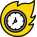 Free Burning Time Run Out Of Time Deadline Icon