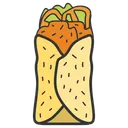 Free Burrito Pita Sandwich Tortilla Rolls Icon