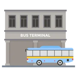 Free Bus Station  Icon