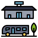 Free Bus Station  Icon