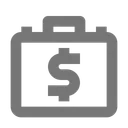 Free Business Briefcase Cash Icon