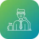 Free Business Conference Speaker Icon