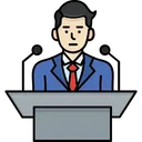 Free Business Conference Conference Businessman Icon