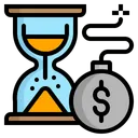 Free Deadline Time Hourglass Icon