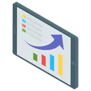Free Statistics Analytics Business Monitoring Icon