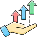 Free Business Growth Bar Chart Growth Icon