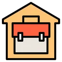 Free House Briefcase Stay At Home Icon