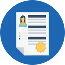 Free Business Employee Resume Icon