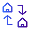 Free Business House Exchange Icon