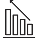 Free Business Loss Decreasing Chart Financial Performance Icon