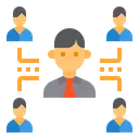 Free Businessman Network Teamwork Icon