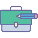 Free Business Portfolio Documents Bag Office Bag Icon