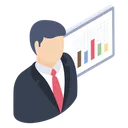 Free Business Presentation Business Analysis Statistics Icon