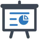 Free Analytics Pie Chart Presentation Icon