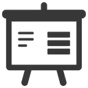 Free Analytics Bar Graph Blackboard Icon