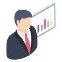 Free Business Presentation Business Analysis Statistics Icon
