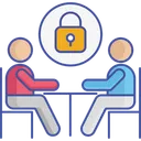 Free Security Lock Business Meeting Meeting Icon