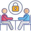 Free Security Lock Business Meeting Meeting Icon