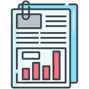 Free Business Report Statistics Analytics Icon