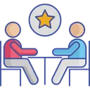 Free Star Feedback Business Meeting Meeting Icon