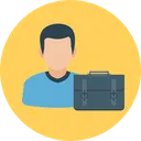 Free Businessman Portfolio Briefcase Icon