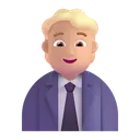 Free Worker Color Medium Light Icon