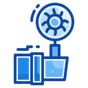 Free Linea Llena Virus Vidrio Icon