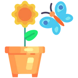 Free Butterfly and flower  Icon