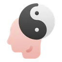 Free Cabeza Yin Yang Icono