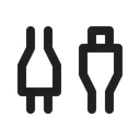 Free Connector Lighting Cablecablecharging Cable Icon