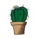 Free Cactus Plant Pot Icon