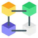 Free Cadeia De Blocos Criptografia Moeda Ícone